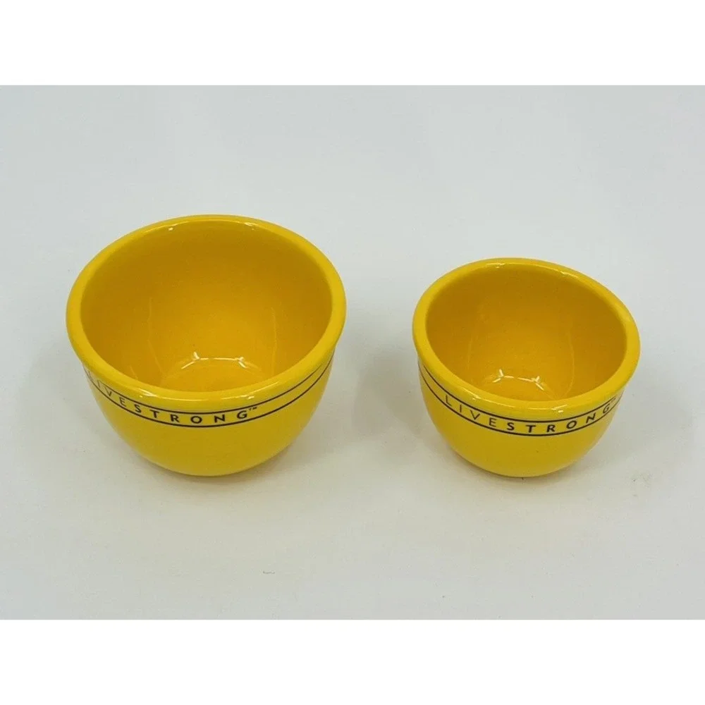 Chantal Measuring Cups Nesting Bowls Chantal Live Strong Yellow Set 4 2006